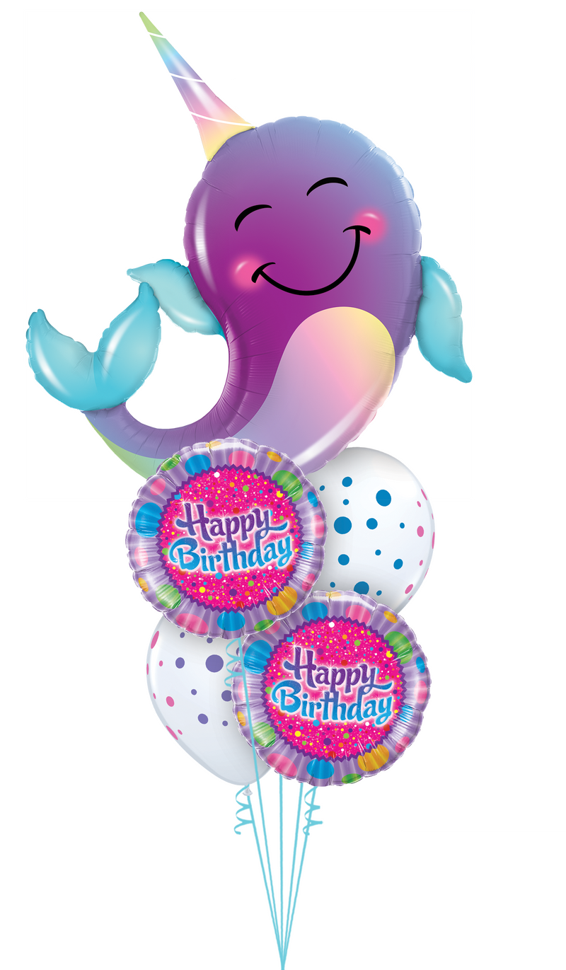 Party Narwhal Colorful dots Bouquet.