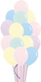 Pastel Color Balloons 15pcs with weight