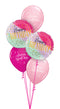 Water Color Birthday Balloons Bouquet.