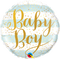Baby Boy Blue Stripes Foil Balloon