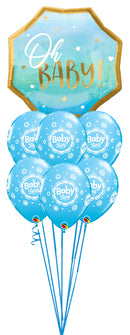 Blue Baby Boy Balloon Bouquet