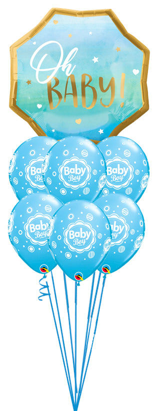 Blue Baby Boy Balloon Bouquet