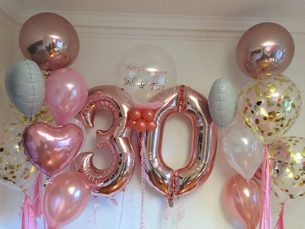 Personalized 30th Birthday Balloon Set