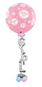 G-I-R-L Baby Girl Dots 30inches Balloon