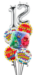 Any Two Number PJ Mask You're My SuperHero Birthday Bouquet