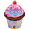 Super Shape Birthday Frosted Cupcake