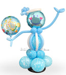 Its a Boy Smiley Balloon Arrangement  For Table