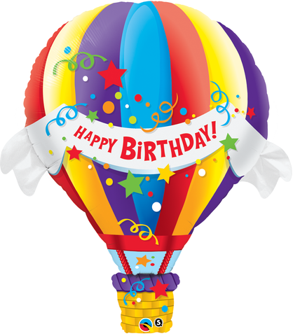 Shape Foil Birthday Hot Air Balloon