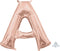 Jumbo Letter A Rose Gold - Helium Filled