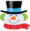 Shape Foil Smilin' Snowman