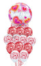 Printed Heart Balloons with i love you bubbles