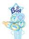 Celebrate Baby Boy 3D Welcome Baby Bottle Blue Balloon Smiley Balloon Bouquet