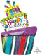 Funky Cake Foil Birthday Balloon