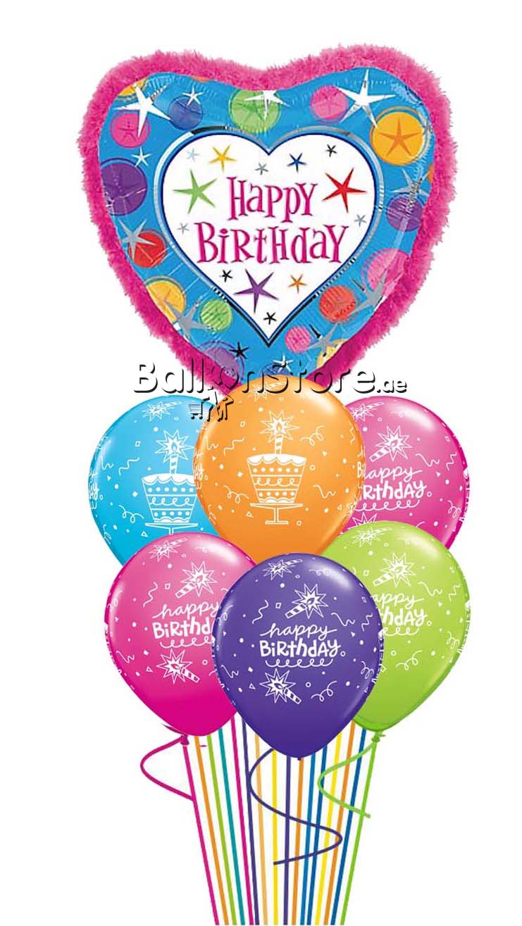 Jumbo 32'' Heart Balloon with Pink Marabou trim Doo-Dads