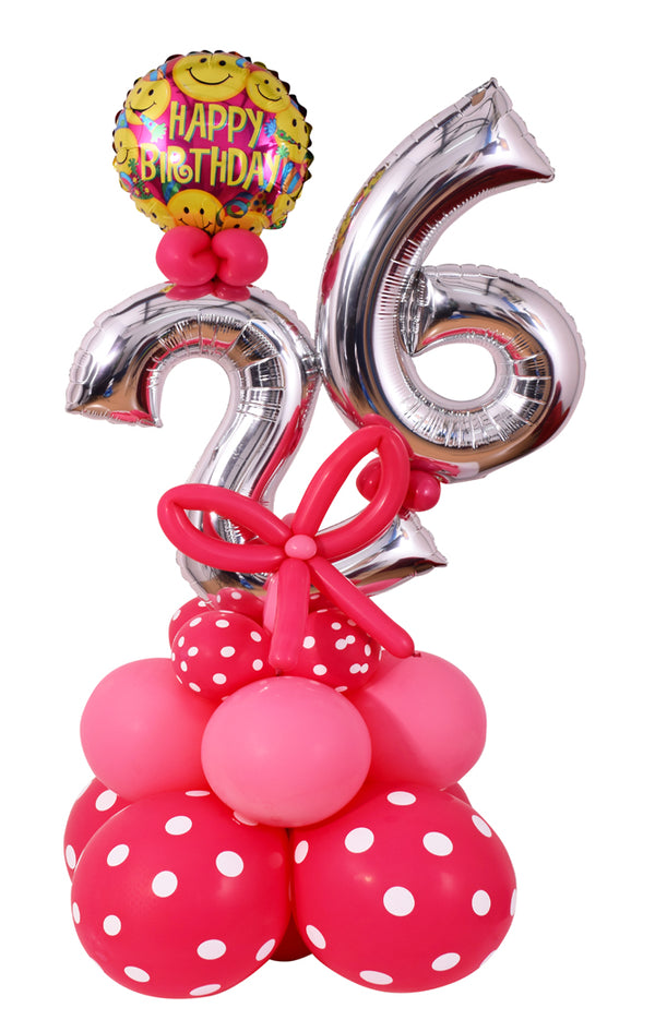 Birthday Table Top With Any Two Numbers-Female