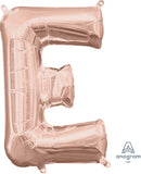 16inch Letter E Rose Gold - NON FLYING  Air-Filled Only