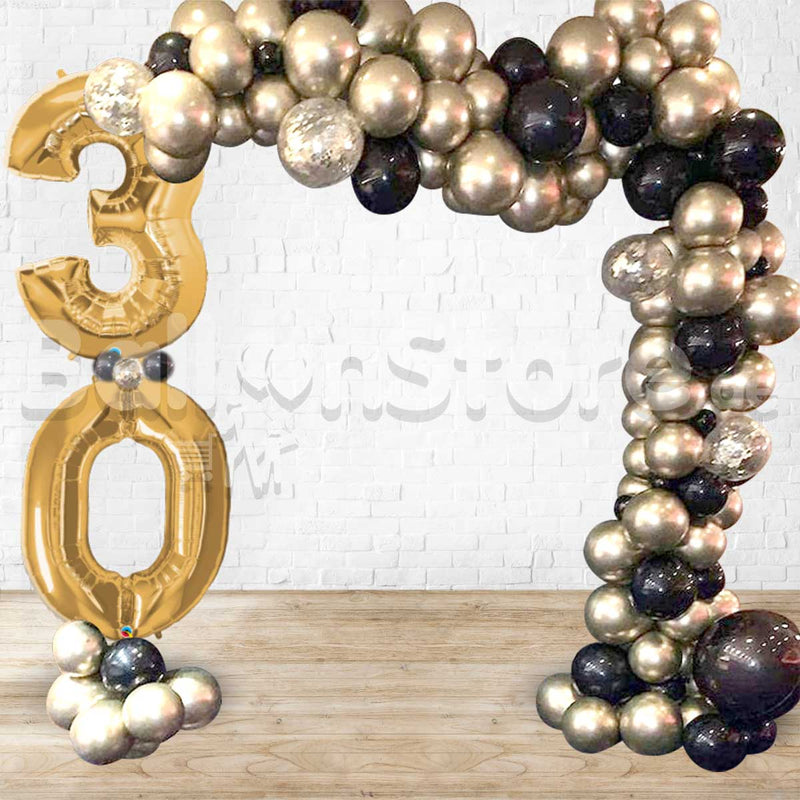 Any Two Number Organic / Classic Balloon Arch