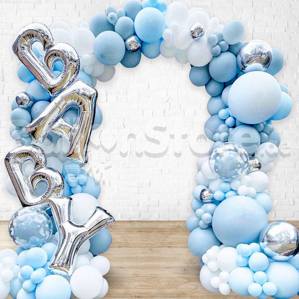 It's A Boy  Organic / Classic Balloon Arch  3DAYS NOTICE - Not Possible For Delivery