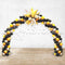 8meter Classic Golden Silver & Black StarBlast  Balloon Arch  - 3DAYS NOTICE - Not Possible For Delivery