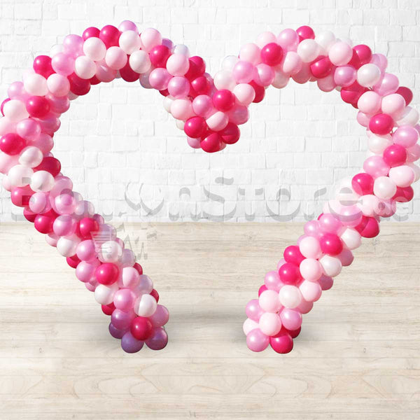 8M Heart Shape Balloon Arc 3DAYS NOTICE - Not Possible For Delivery