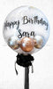 20inches Personalized Clear Bubble  Balloons with Balloon Stuff inside PRE-ORDER 1DAY In Advance