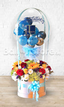 24inches Bubbles Personalized Hot Air Inspired Flower Arrangement PRE-ORDER 1DAY in advance - with Logo