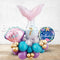 Custom Text (Name and Number only)Enchanted Mermaid  Birthday Balloon Arrangement
