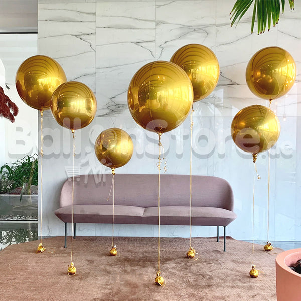Golden ORBZ Party  Balloon Set - 7Balloon