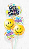 Sunshine Get Well Bandage Smiley Balloon Bouquet