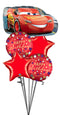 Disney Cars Lightning McQueen Satin Birthday Balloon Bouquet