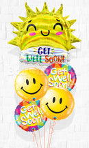 Get well Soon Sunny Sunshine Balloon Bouquet
