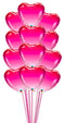 Pink Ombre Foil Balloon Bouquet - 12pcs
