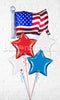 Patriotic American Flag Balloon Bouquet