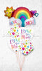 I Love You Rainbow Mom Polka Balloon Bouquet