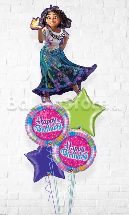 Disney Encanto - Maribel Birthday Sprinkles & Sparkles Star Balloon Bouquet