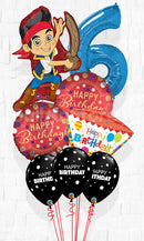 Jake and the Never Land Pirates Pose Balloon Bouquet