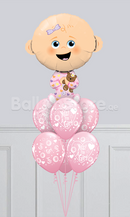 Giant Baby Girl Balloons Bouquet