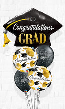 Congratulation Grad Cap Balloon Bouquet With Weight