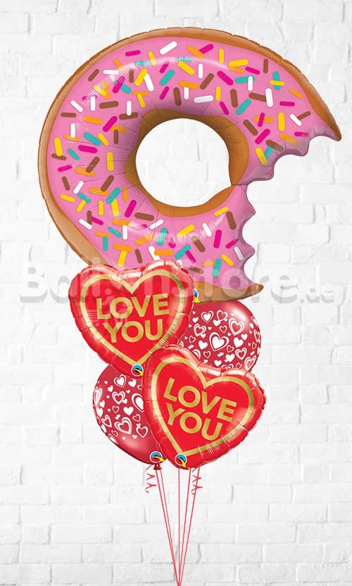 Doughnut Love Balloons With Weight