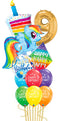 Any Number My Lil' Pony Rainbow Dash Colorful Birthday Big Balloon Bouquet
