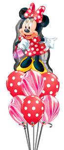 Minnie Full Body Polka Agate Balloon Bouquet