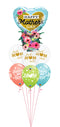 Mother's Day Simply Mom Hearts & Dots  Balloon Bouquet