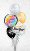 New Year Marble Rectangles Prismatic Confetti Dots Balloon Bouquet