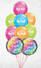 New Year Prismatic Sparkle Confetti Dots Balloon Bouquet