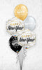 New Year Marble Rectangles Confetti Dots Balloon Bouquet