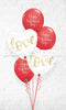 Love Glitter Gold Happy Valentines Script Balloon Bouquet