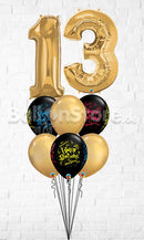 Any Two Number Birthday!  Blast Wrap Balloon Bouquet