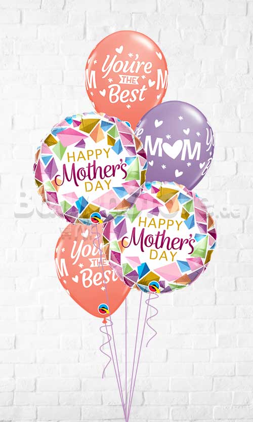 Mother's Day Colorful Gems Balloon Bouquet