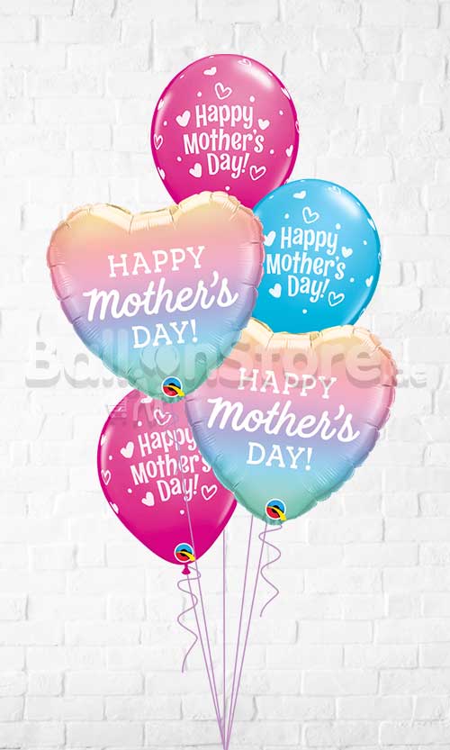 Mother's Day Pastel Ombre Balloon Bouquet