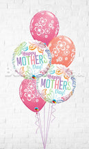 Mother's Day Colorful Butterfly Floral Blossoms Balloon Bouquet